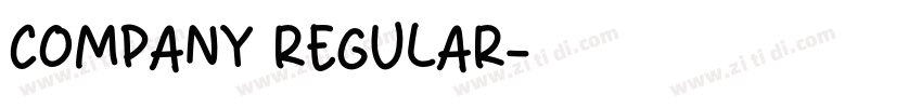 COMPANY REGULAR字体转换